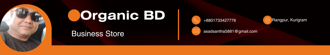 Orange and White Modern  Simple Profile Business Consultant LinkedIn Career Page Banner